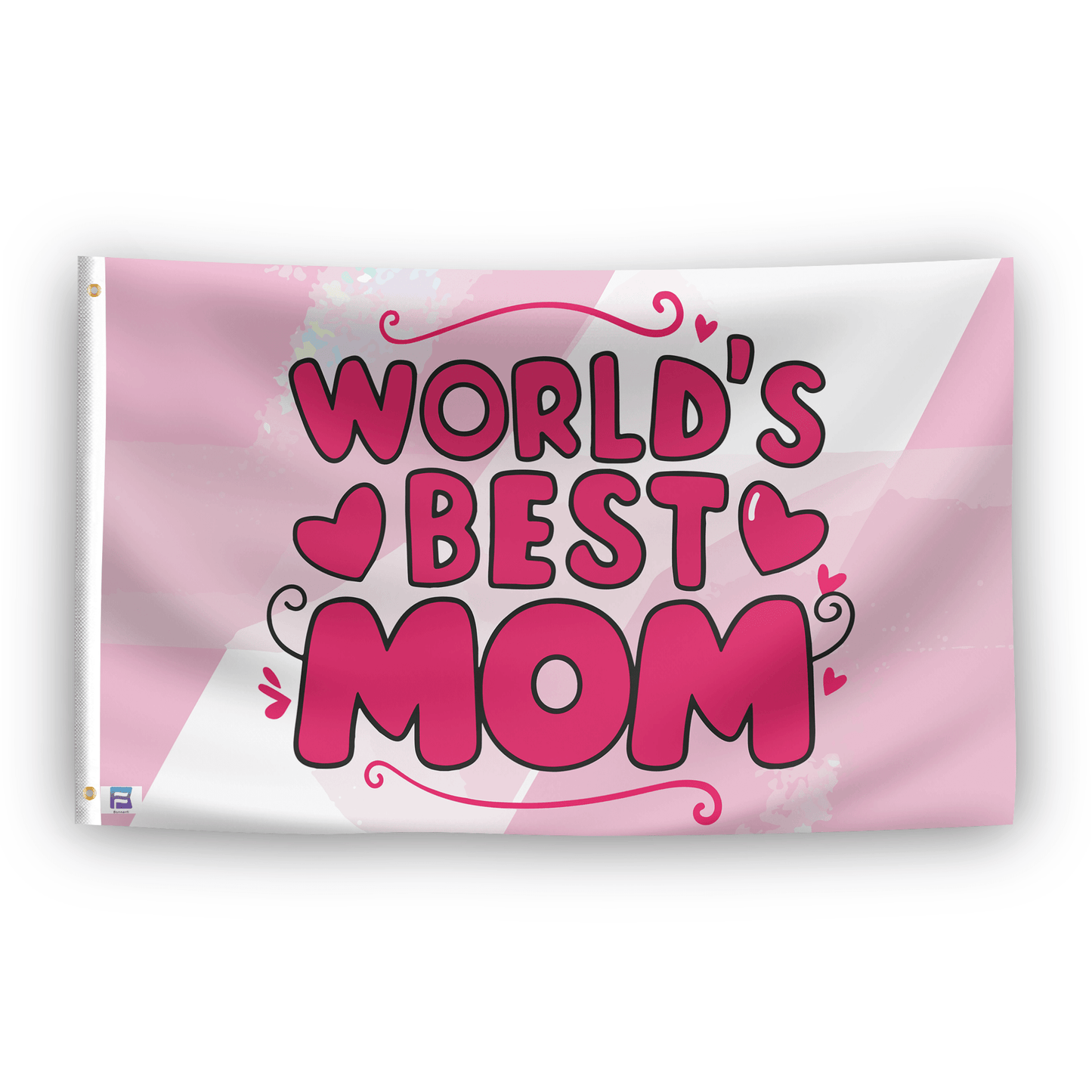 World's Best Mom Gift Flag