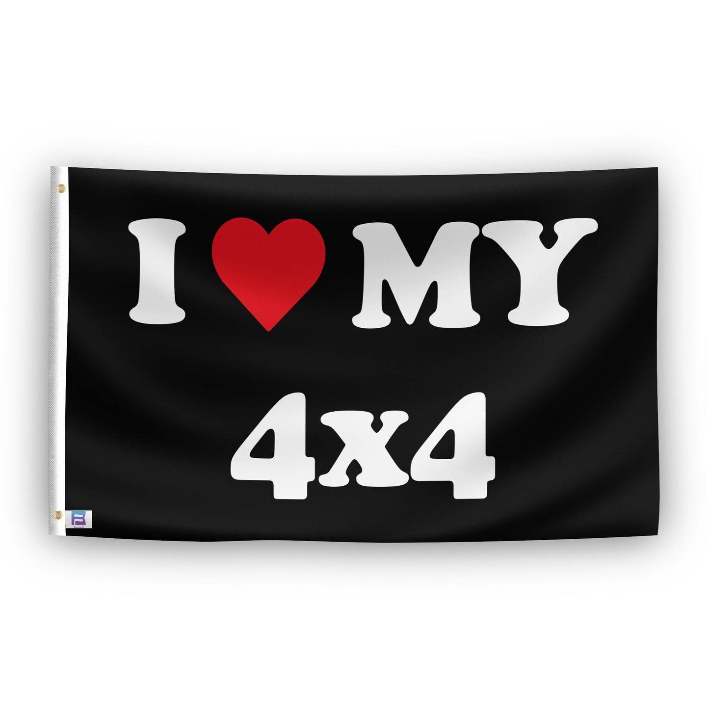 I Love My 4x4 Flag
