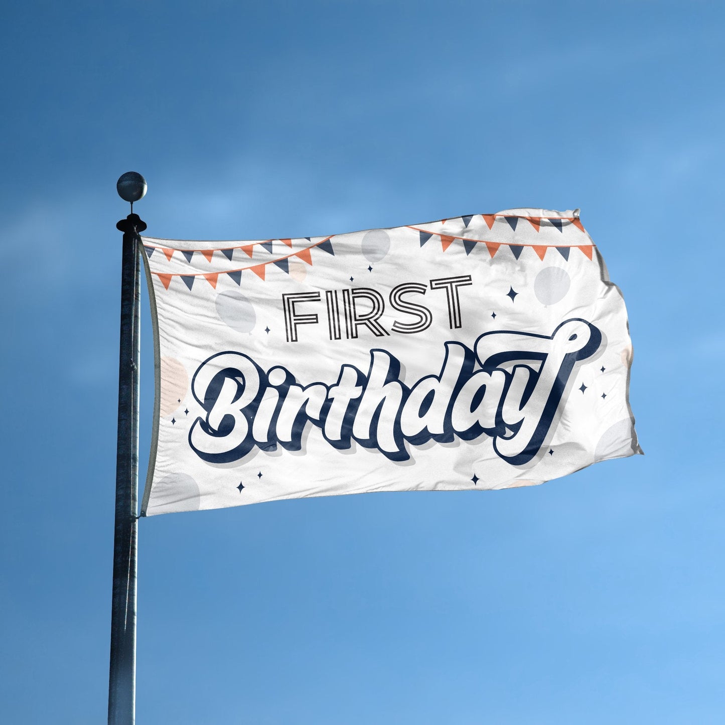 First Birthday Flag