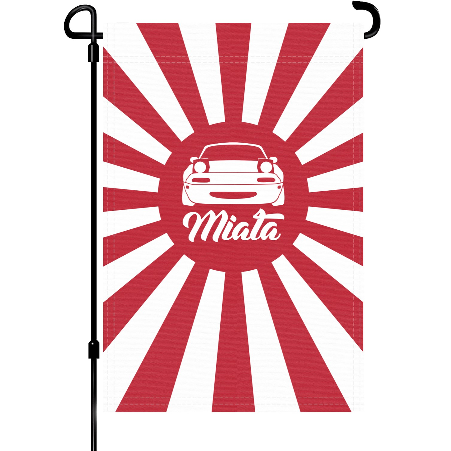 Japanese Rising Sun Miata Garden Flag