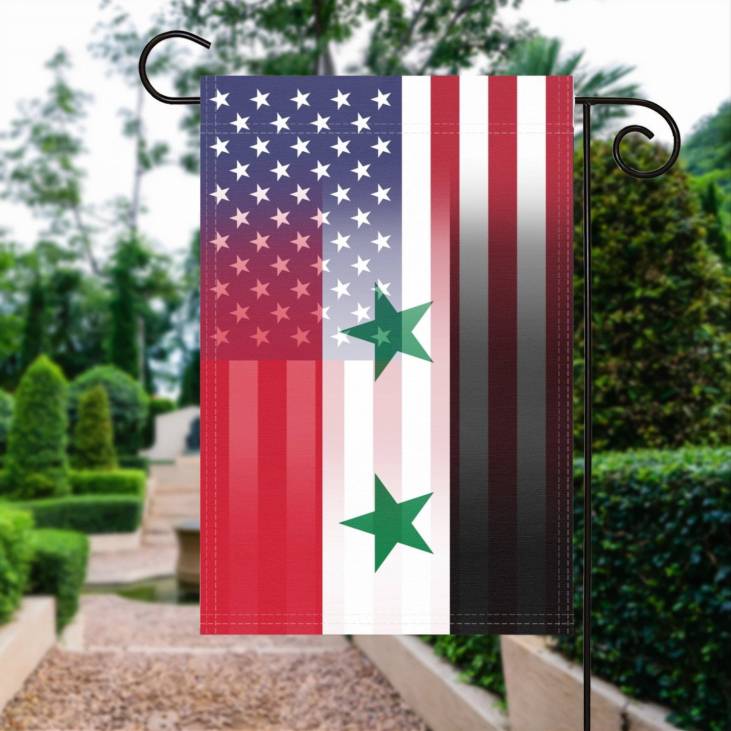 Syrian American Garden Flag