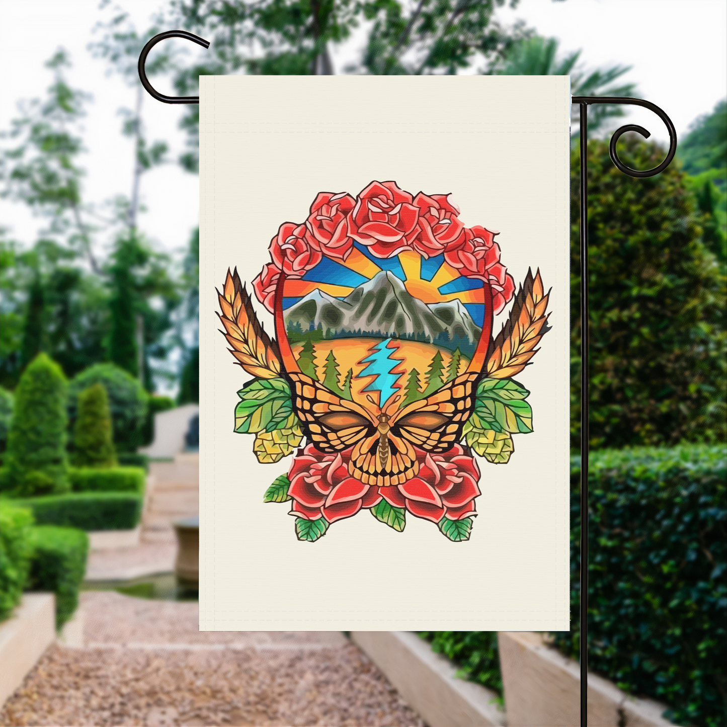 Grateful Dead Mountain Garden Flag