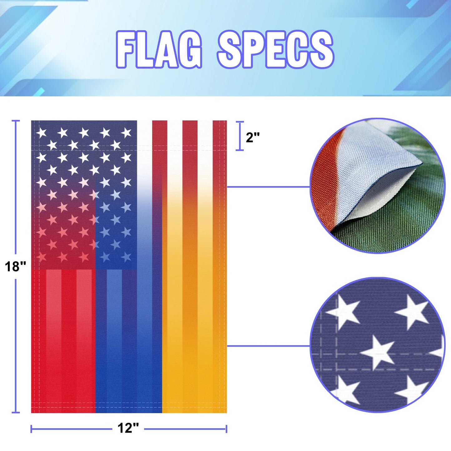 Armenian American Garden Flag