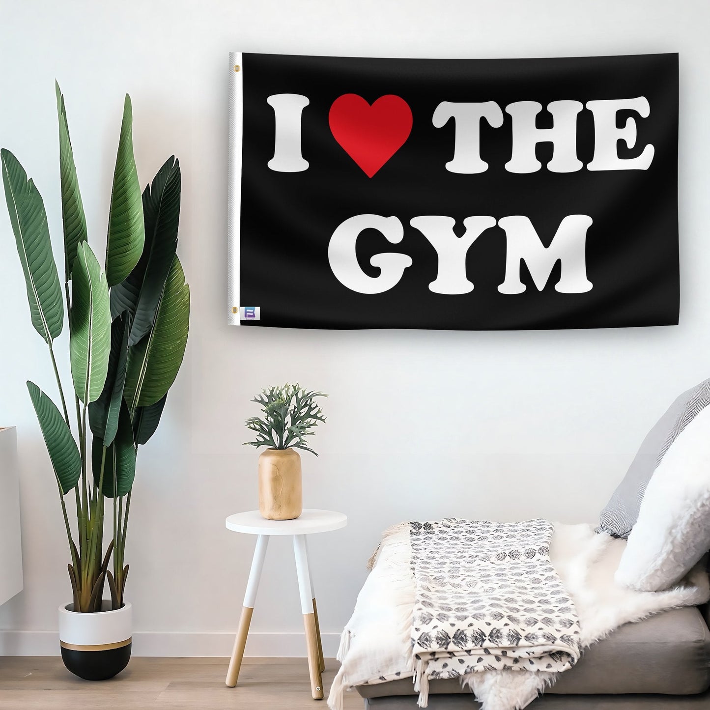 I Love The Gym Flag