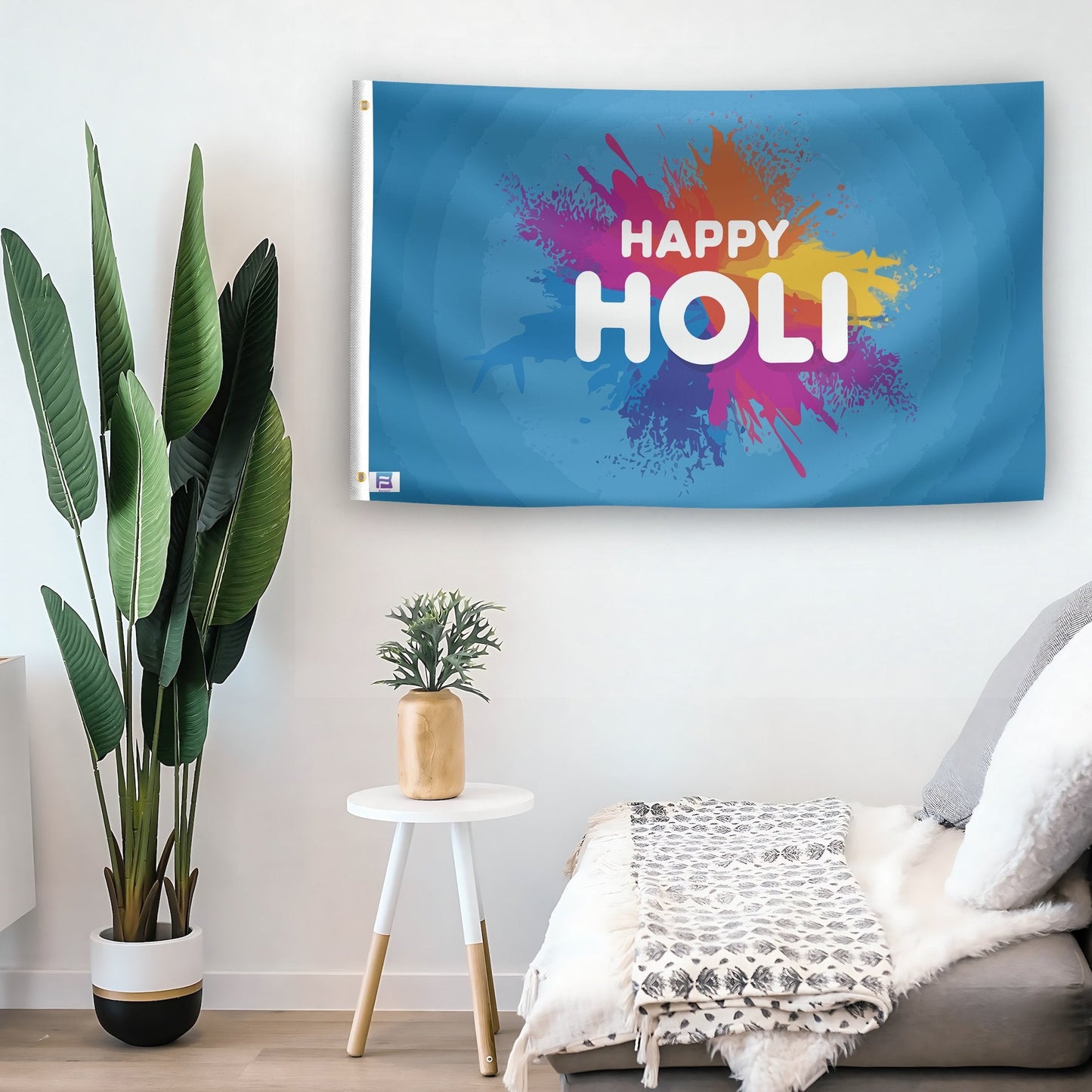 Happy Holi Flag