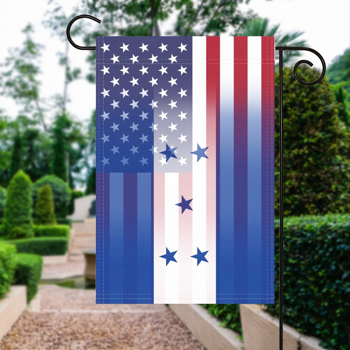 Honduran American Garden Flag