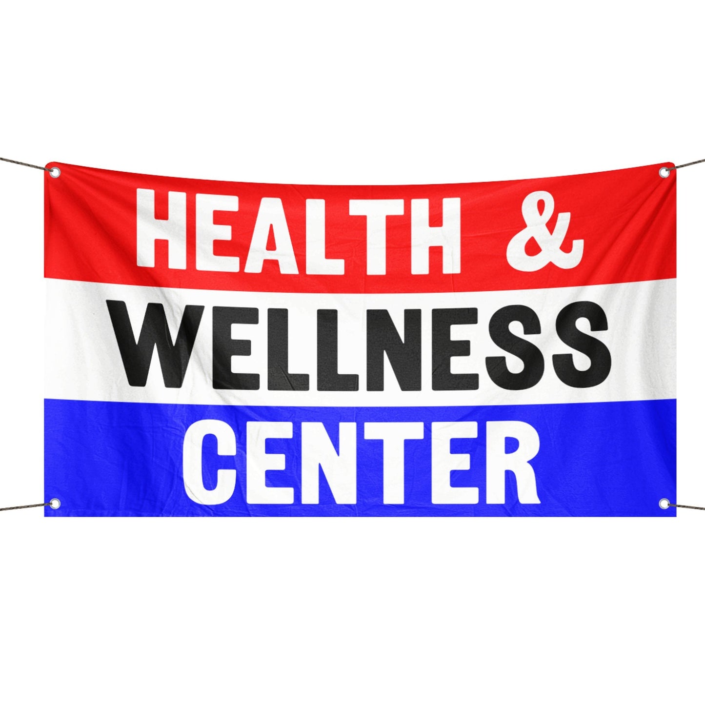 Health And Wellness Center Business Flag