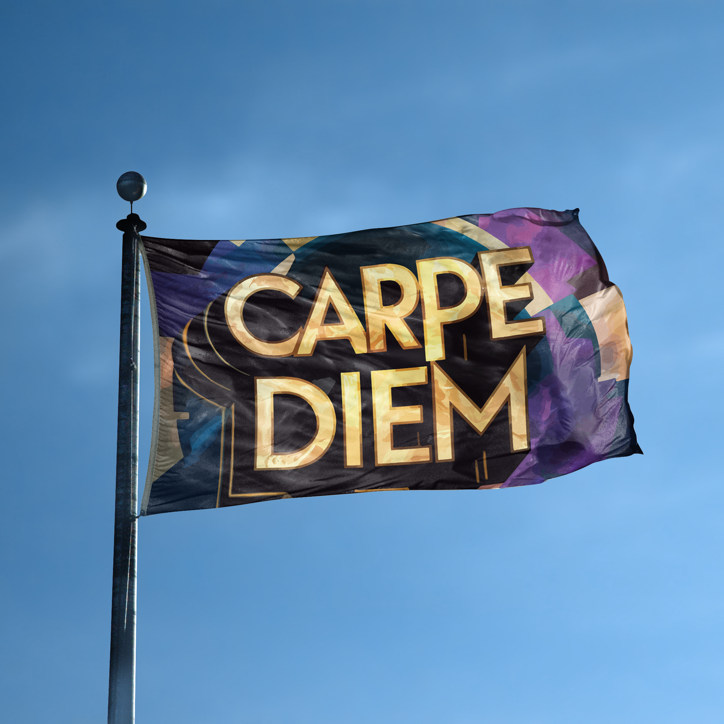 Carpe Diem Motivational Flag