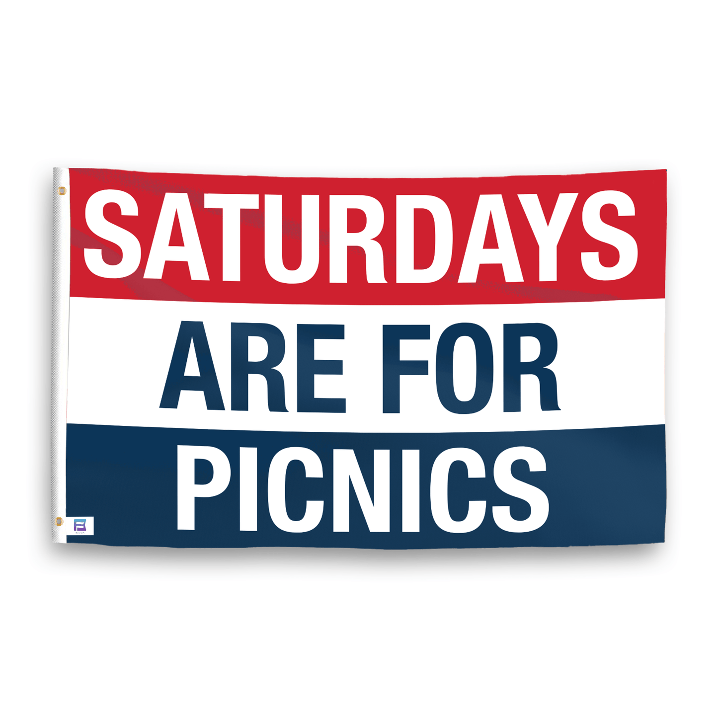 Saturdays Are for Picnics Flag