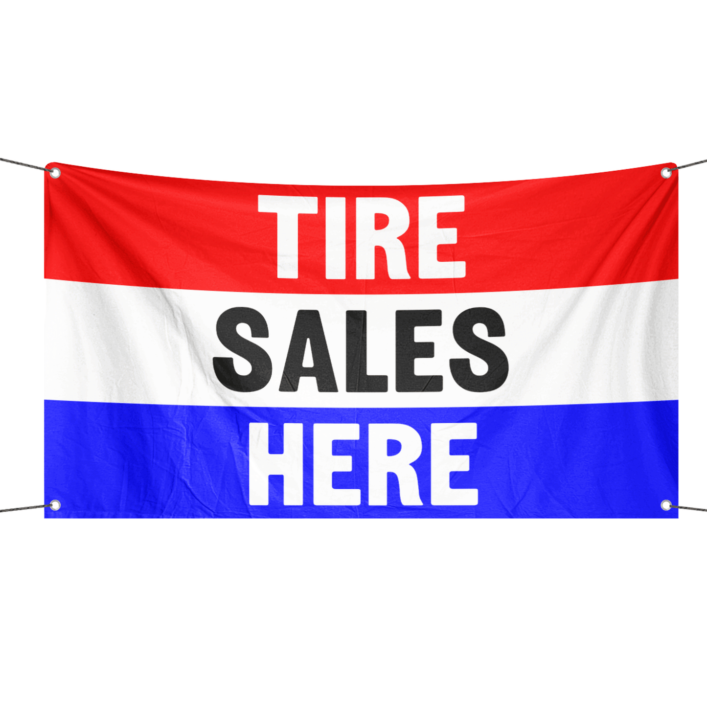 Tire Sales Here Business Flag