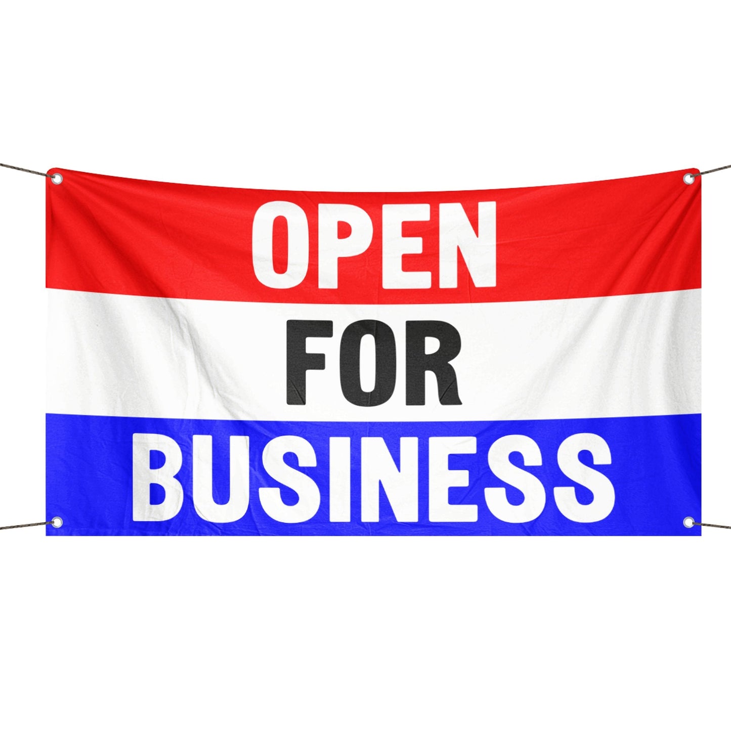 Open For Business Storefront Flag