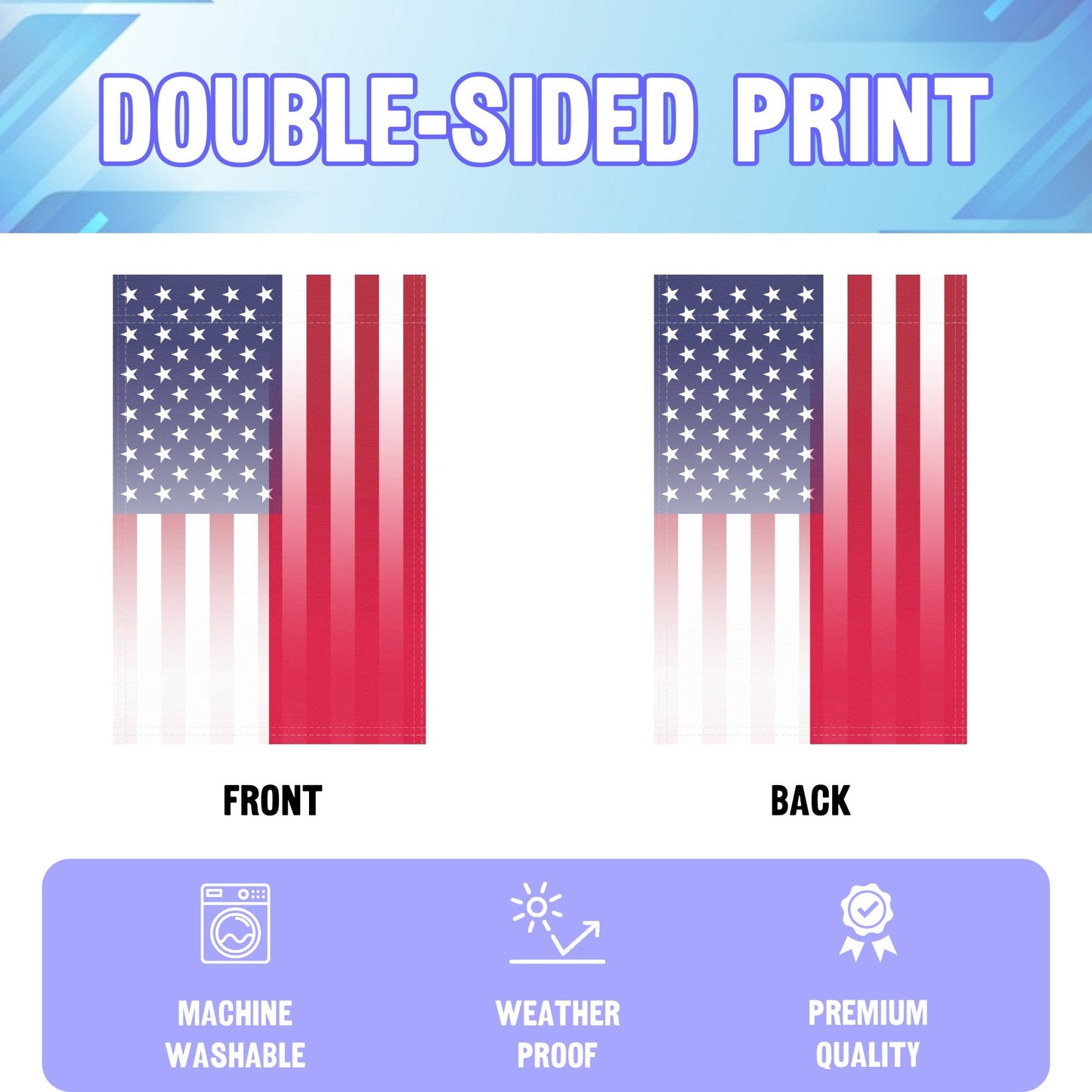 Polish American Garden Flag