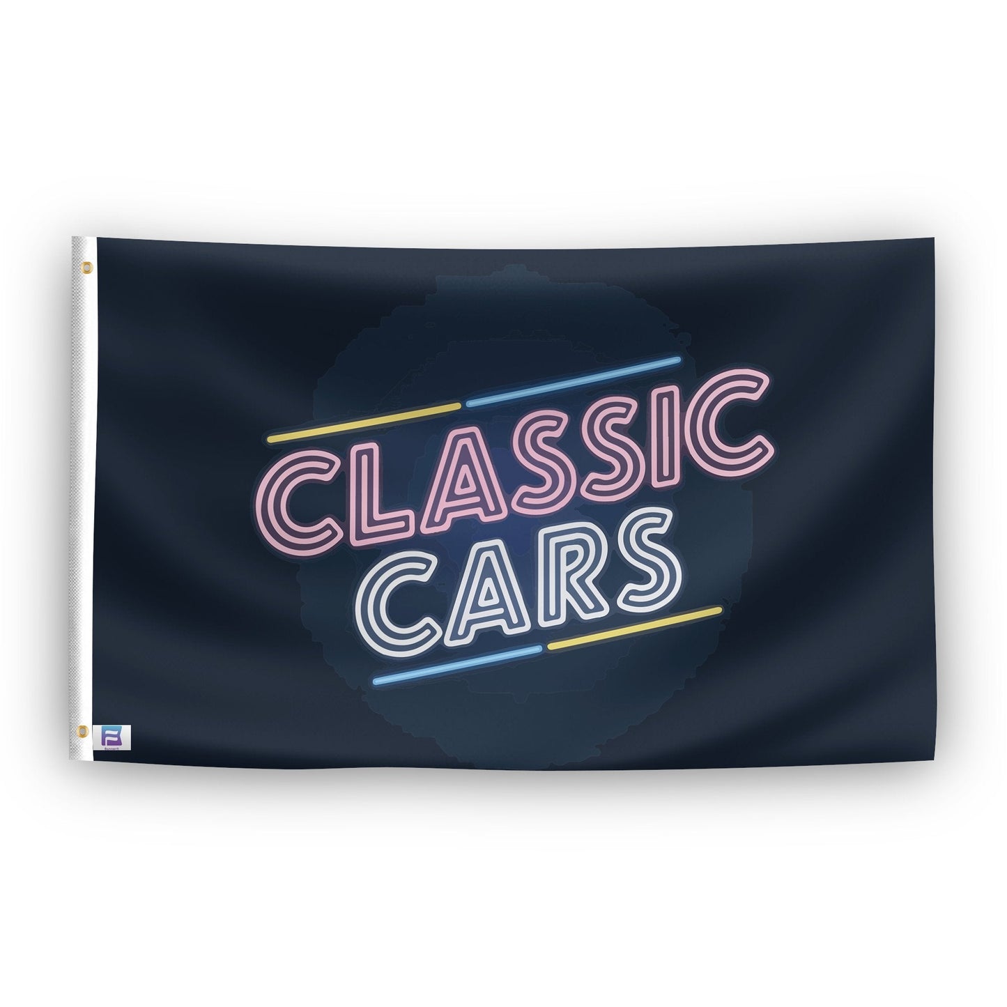 Classic Cars Garage Flag