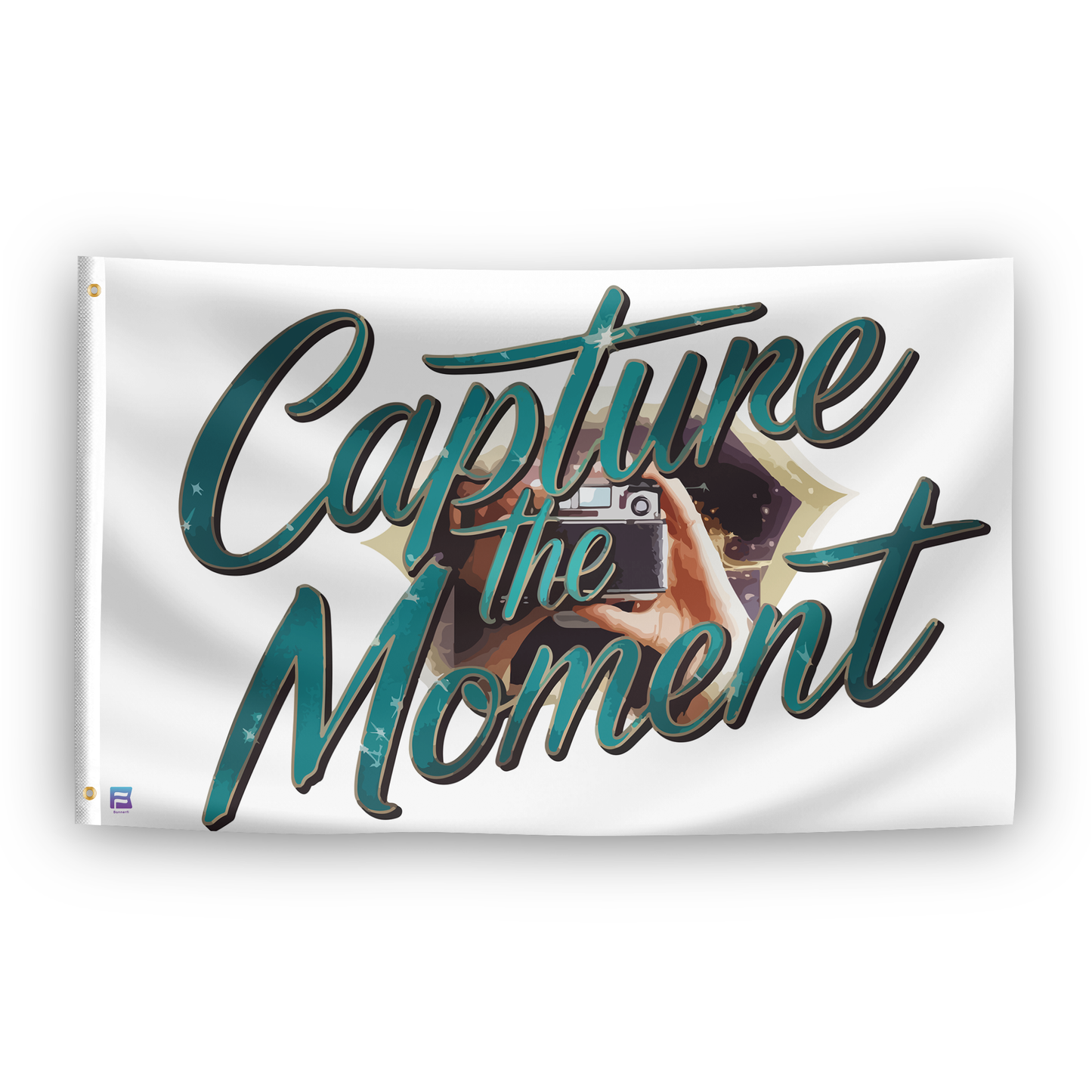 Capture The Moment Now Flag