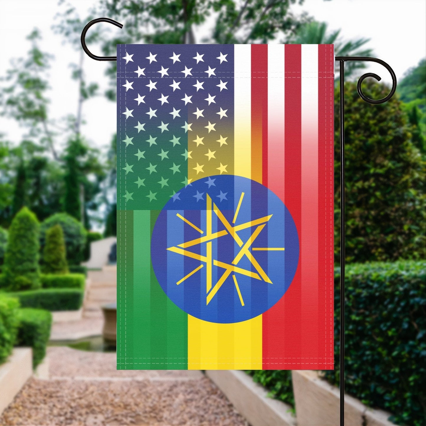 Ethiopian American Garden Flag