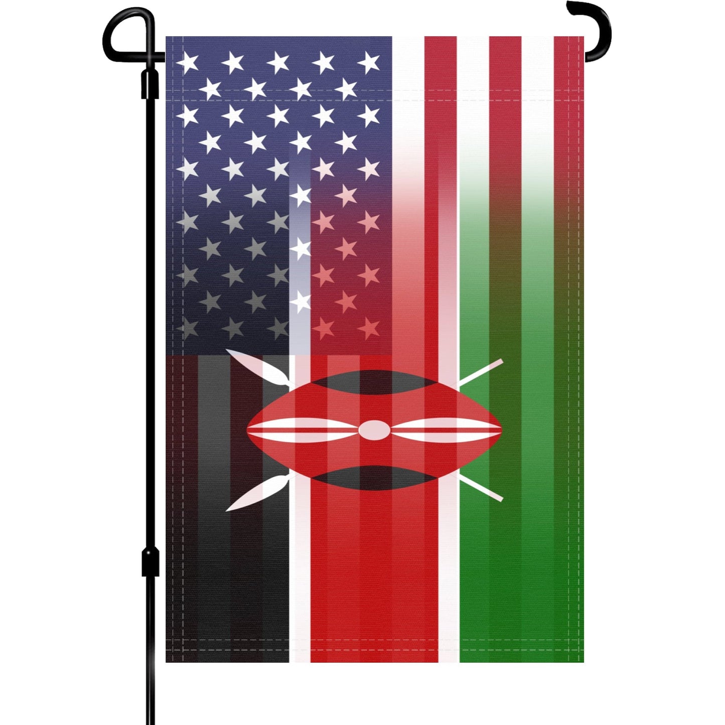Kenyan American Garden Flag