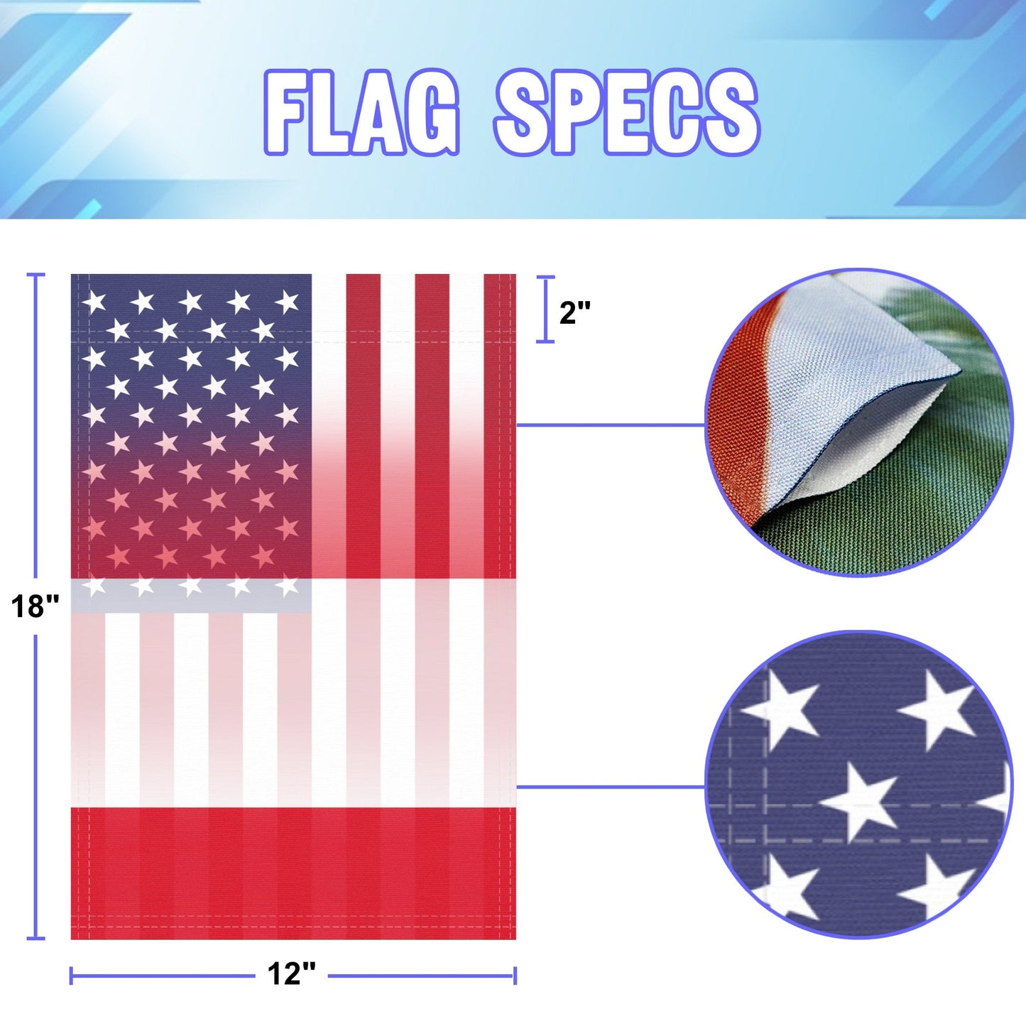 Peruvian American Garden Flag