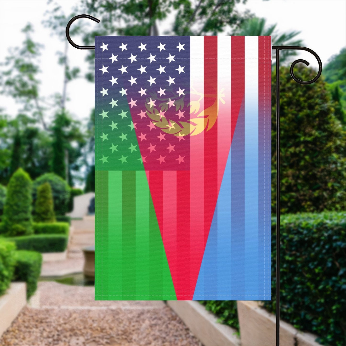 Eritrean American Garden Flag