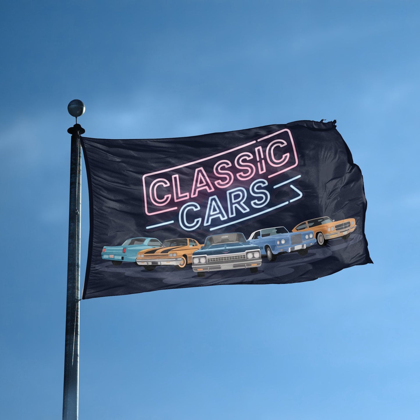 Classic Cars Flag