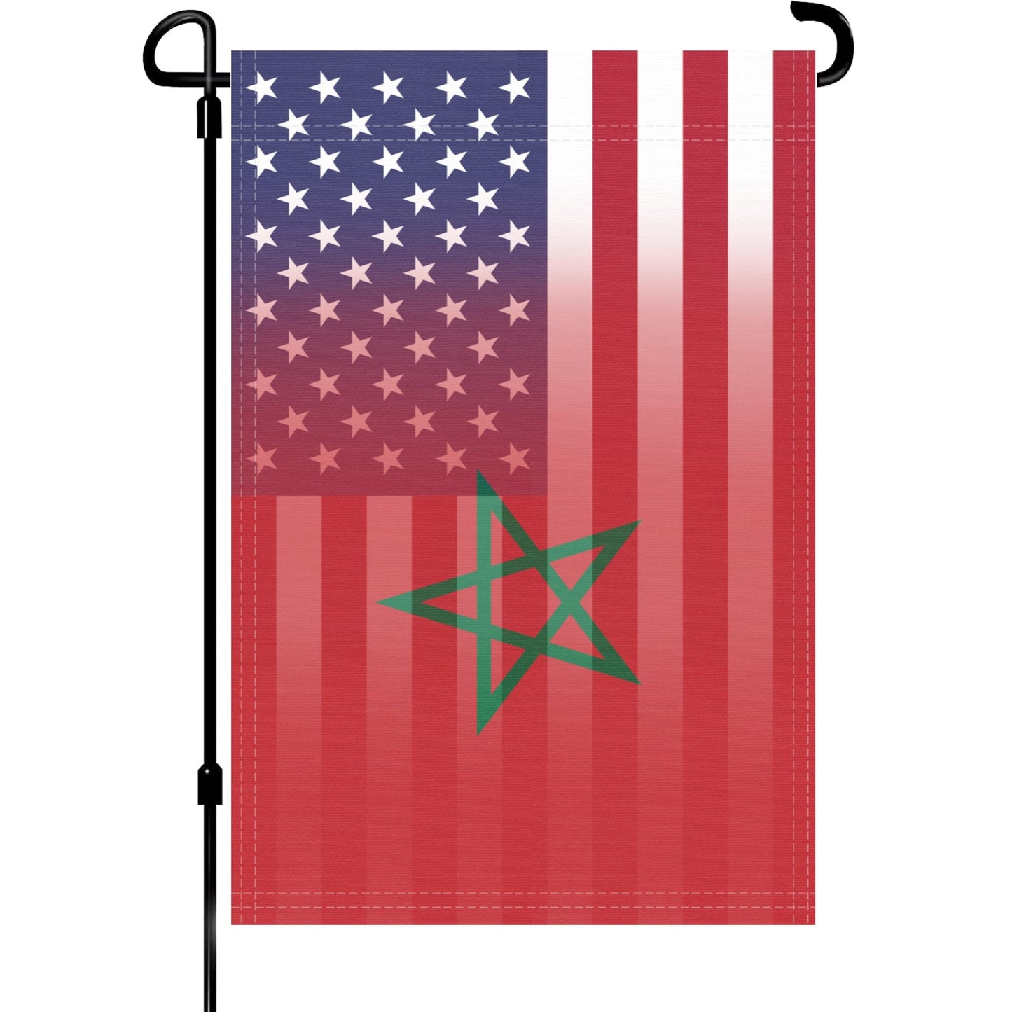 Moroccan American Garden Flag