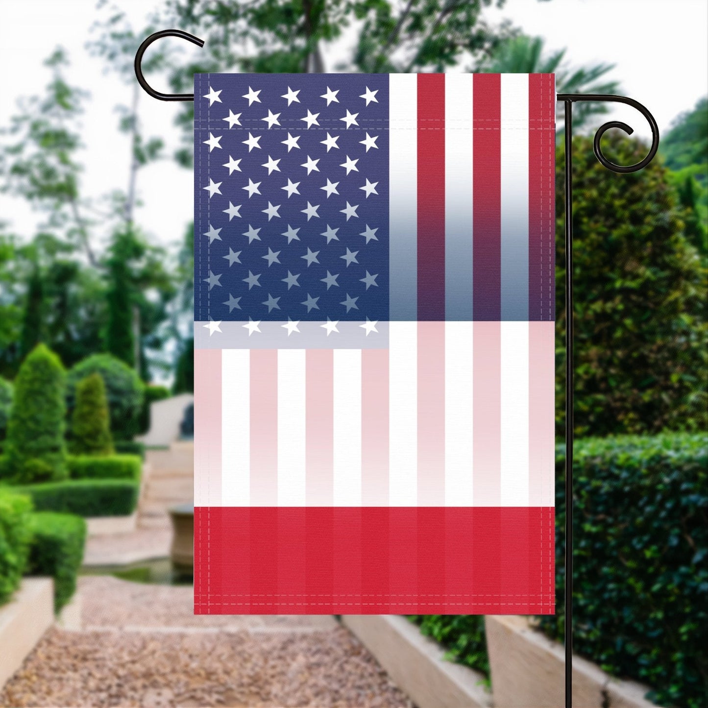 French American Garden Flag