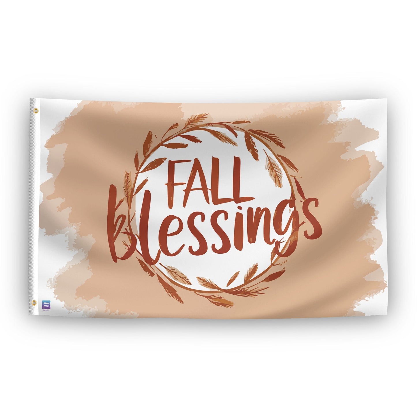 Fall Blessings Flag