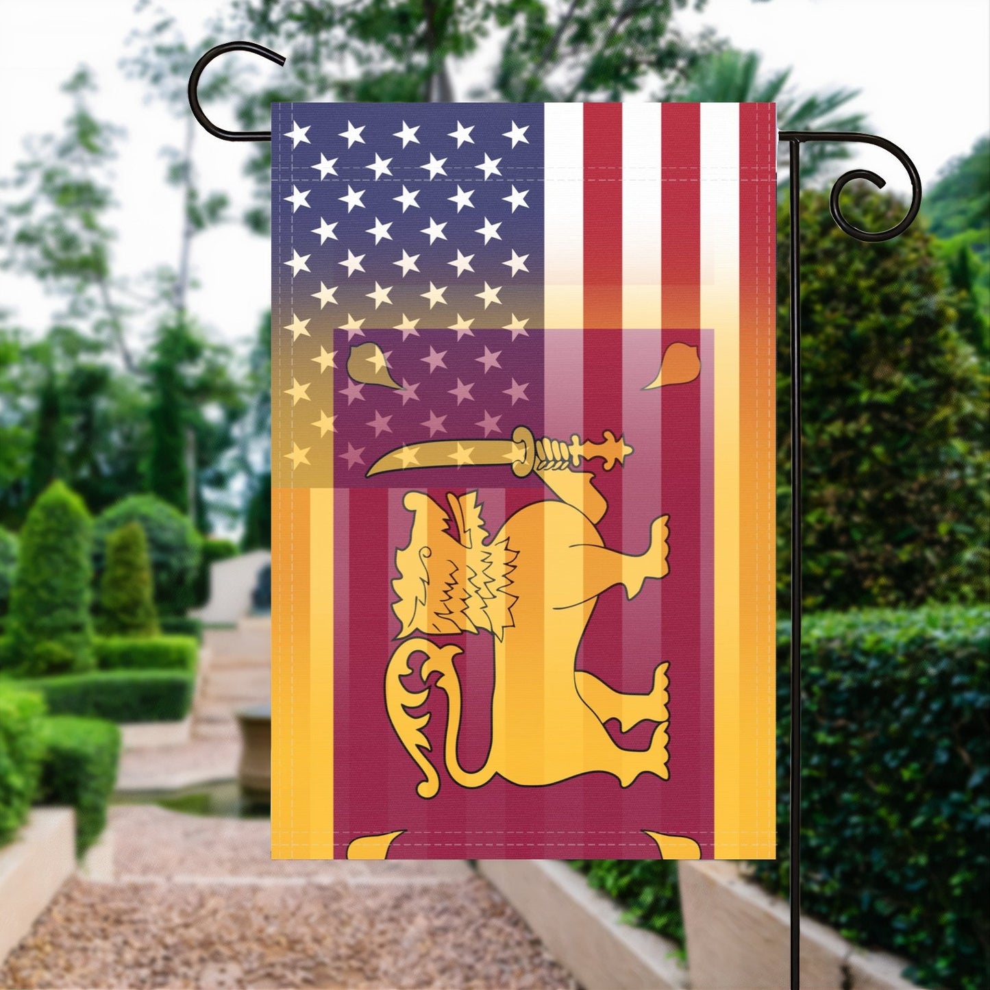 Srilankan American Garden Flag
