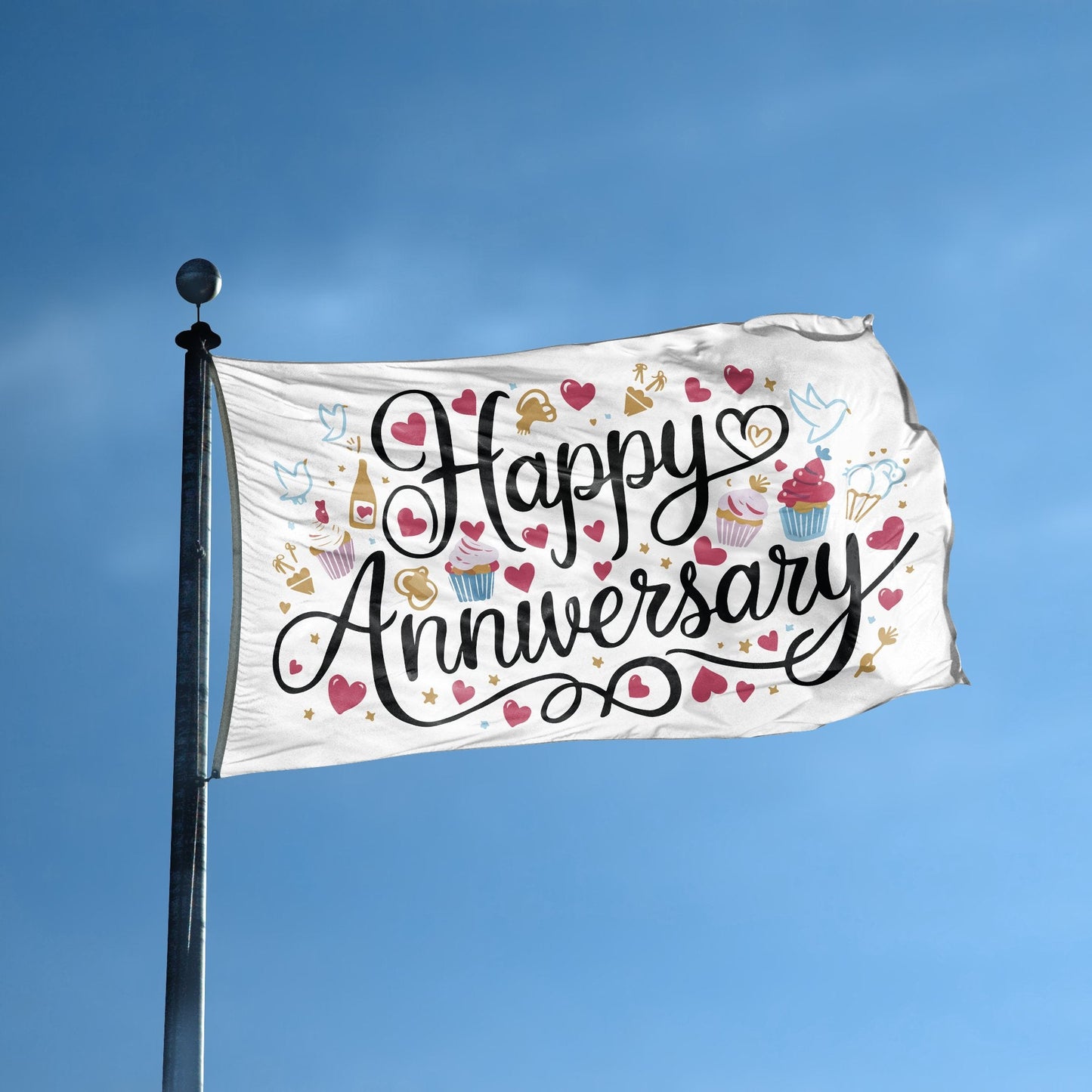 Happy Anniversary Gift Flag