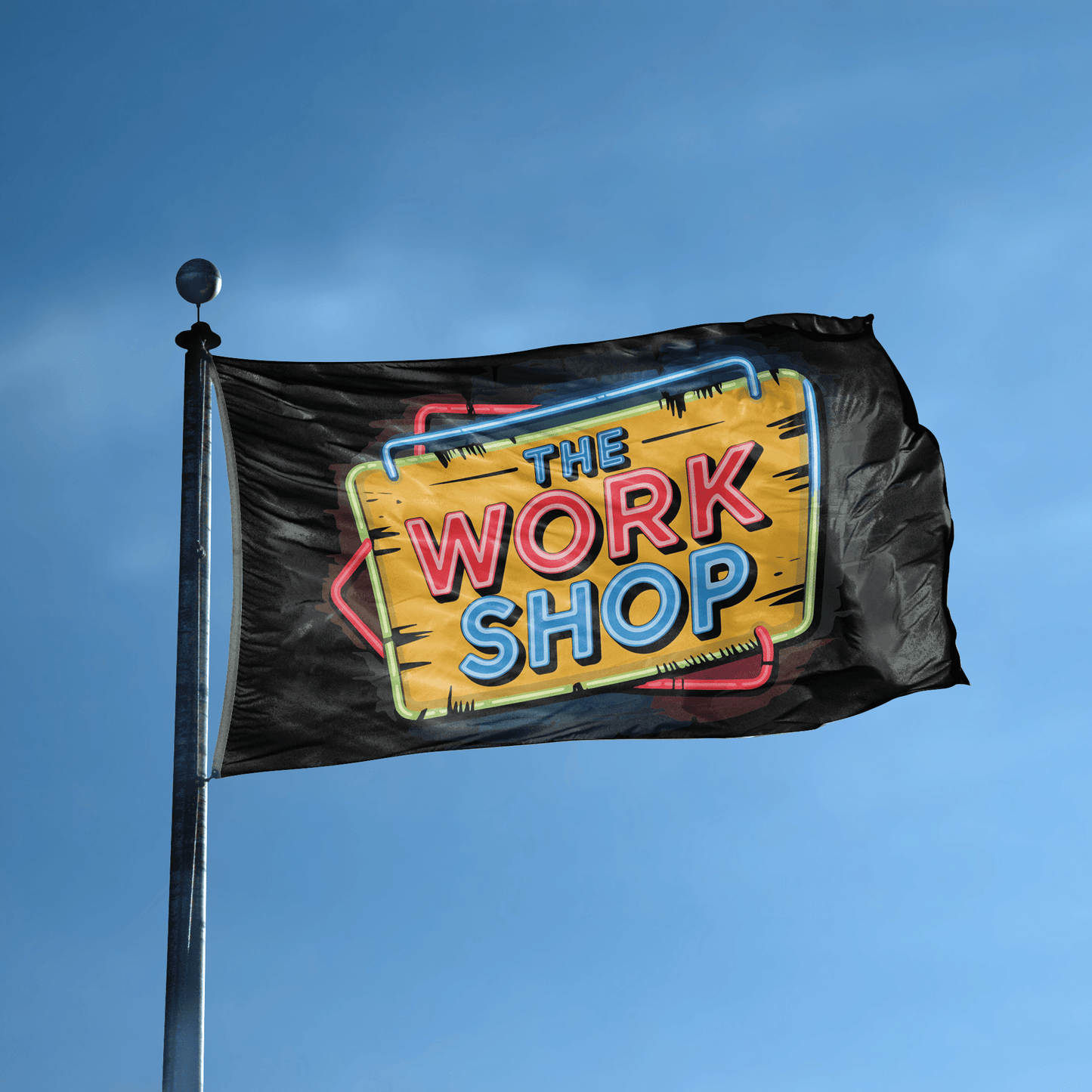 The Work Shop Garage Flag