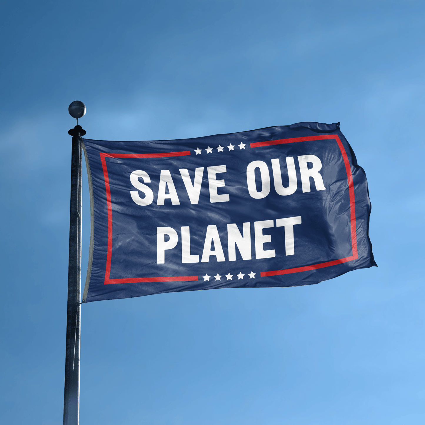 Save Our Planet Political Flag