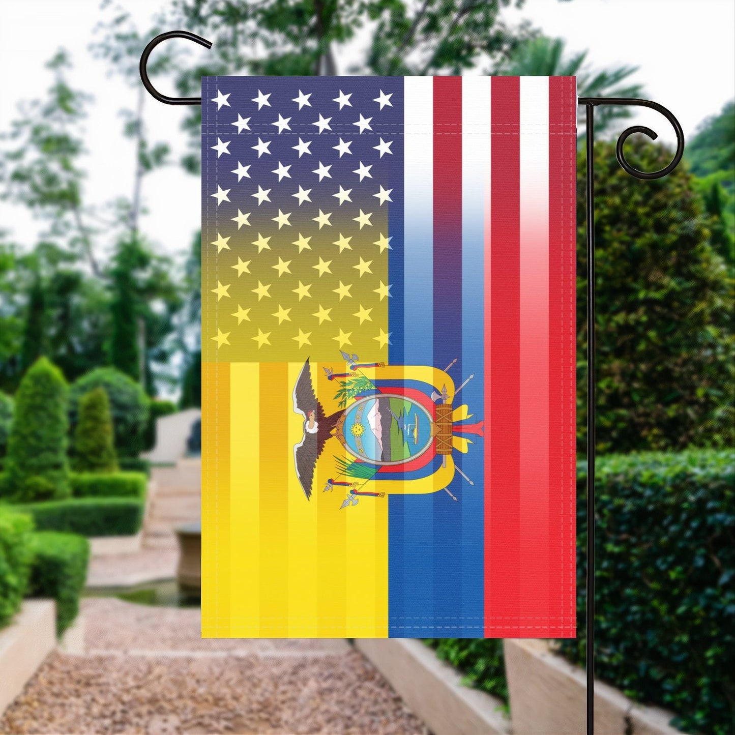 Ecuadorian American Garden Flag