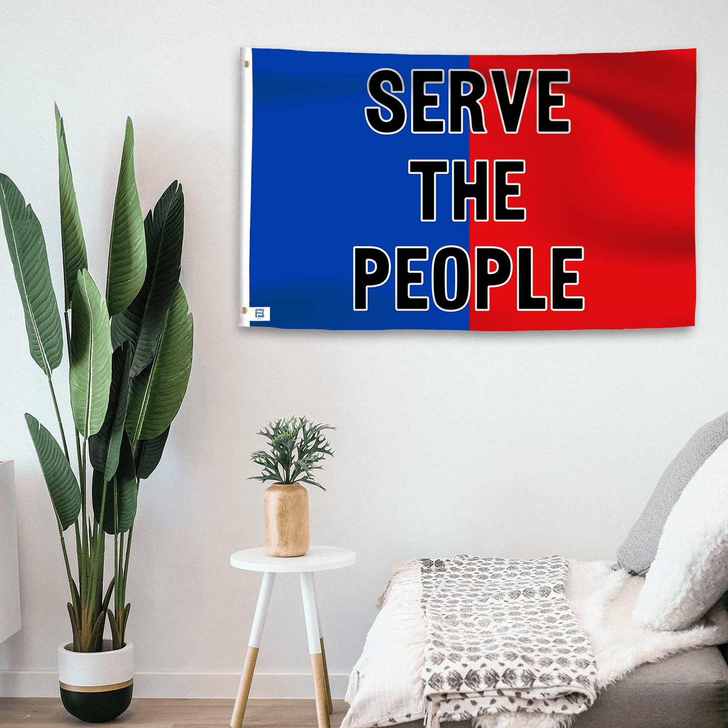 Serve the People Flag