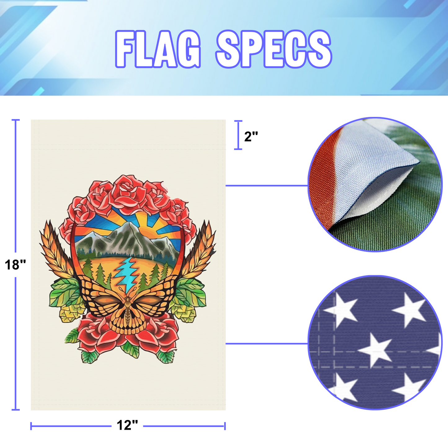 Grateful Dead Mountain Garden Flag