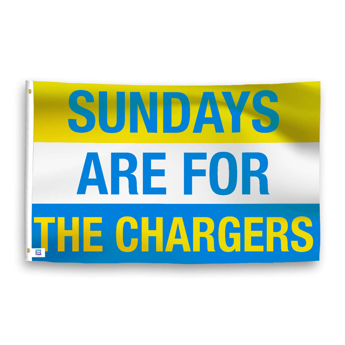 Sundays Are for the Chargers Flag