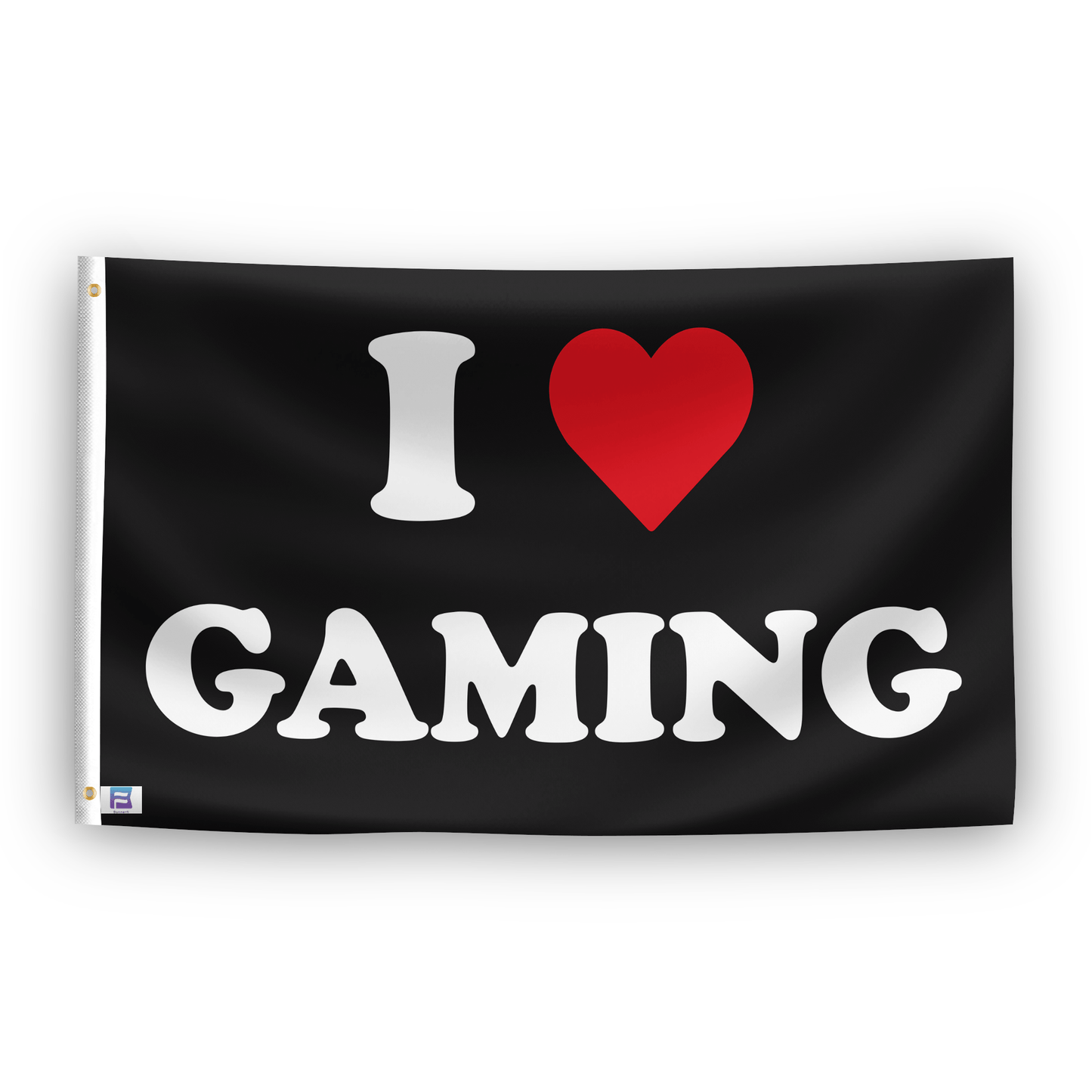 I Love Gaming Flag