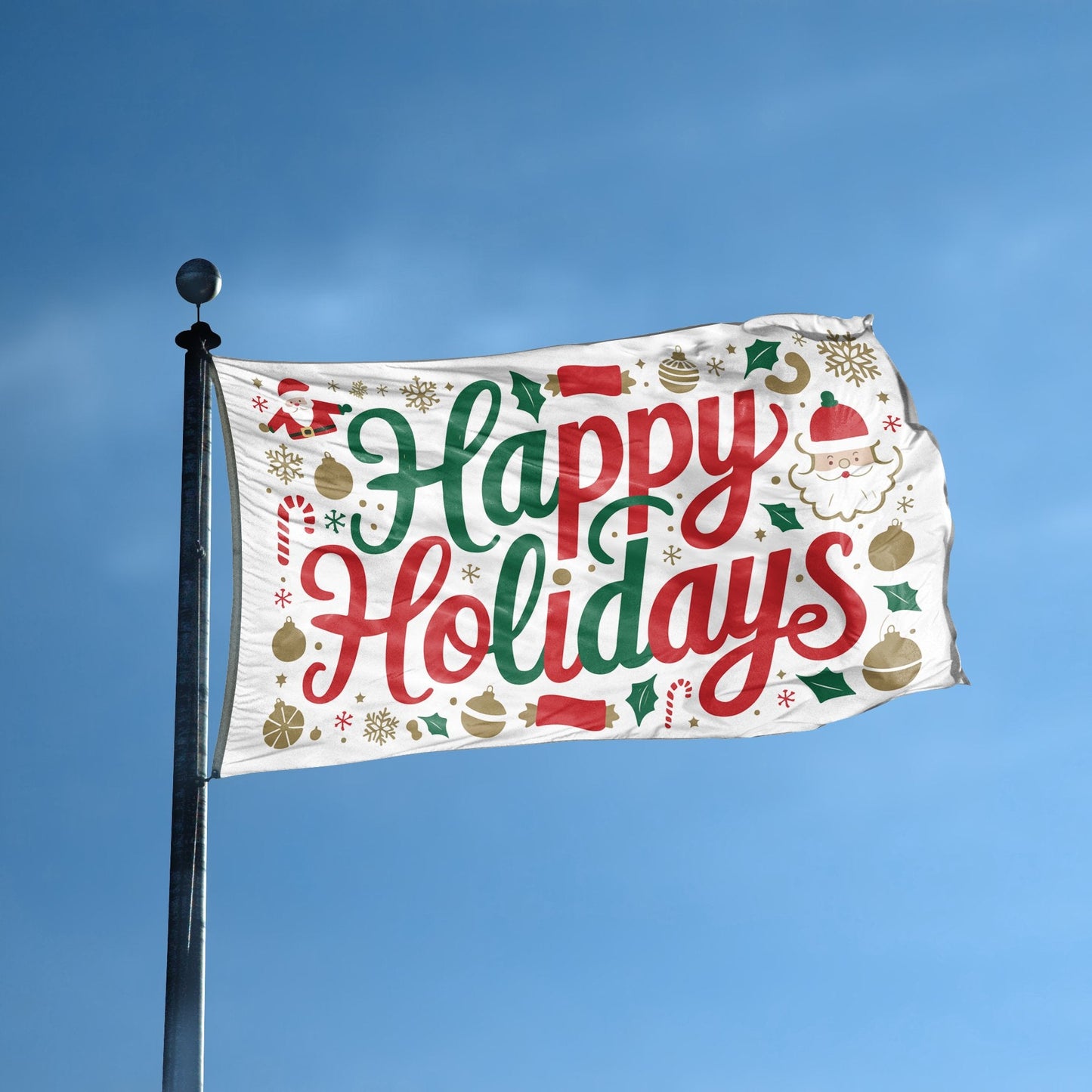 Happy Holidays Flag