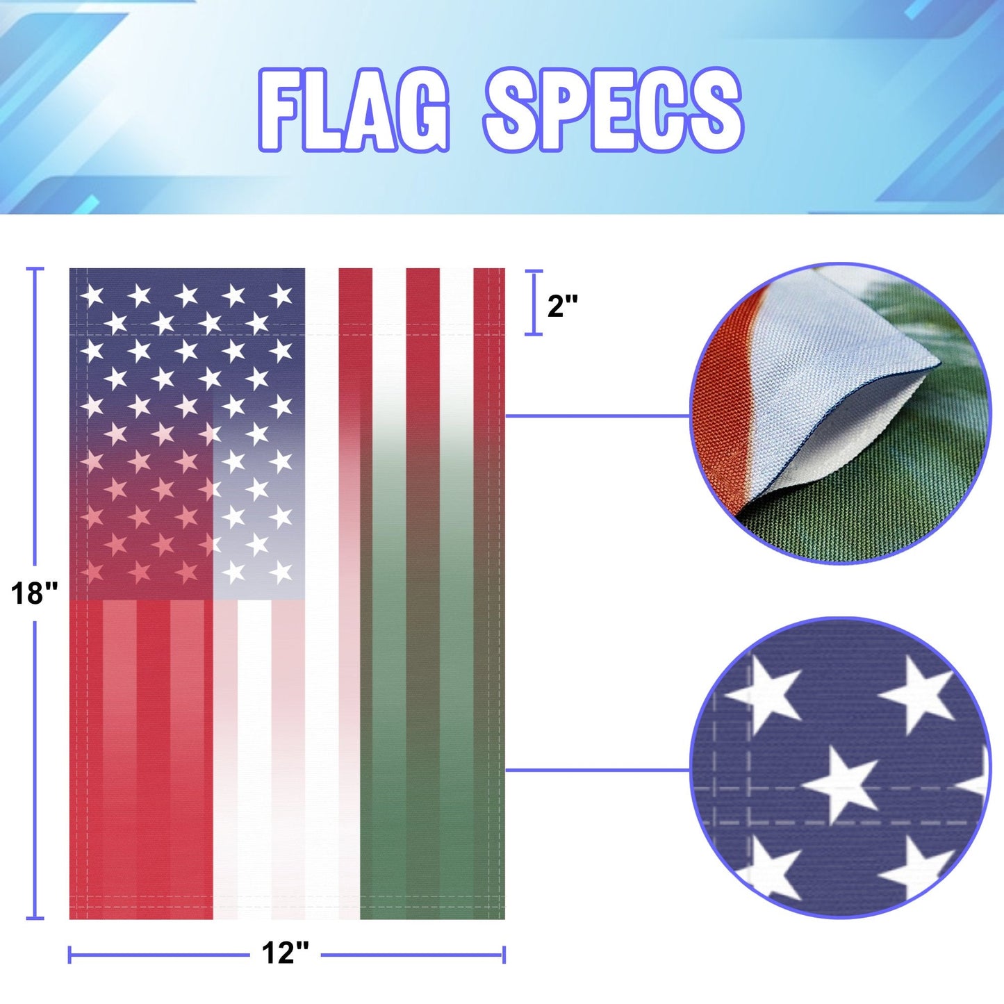 Hungarian American Garden Flag