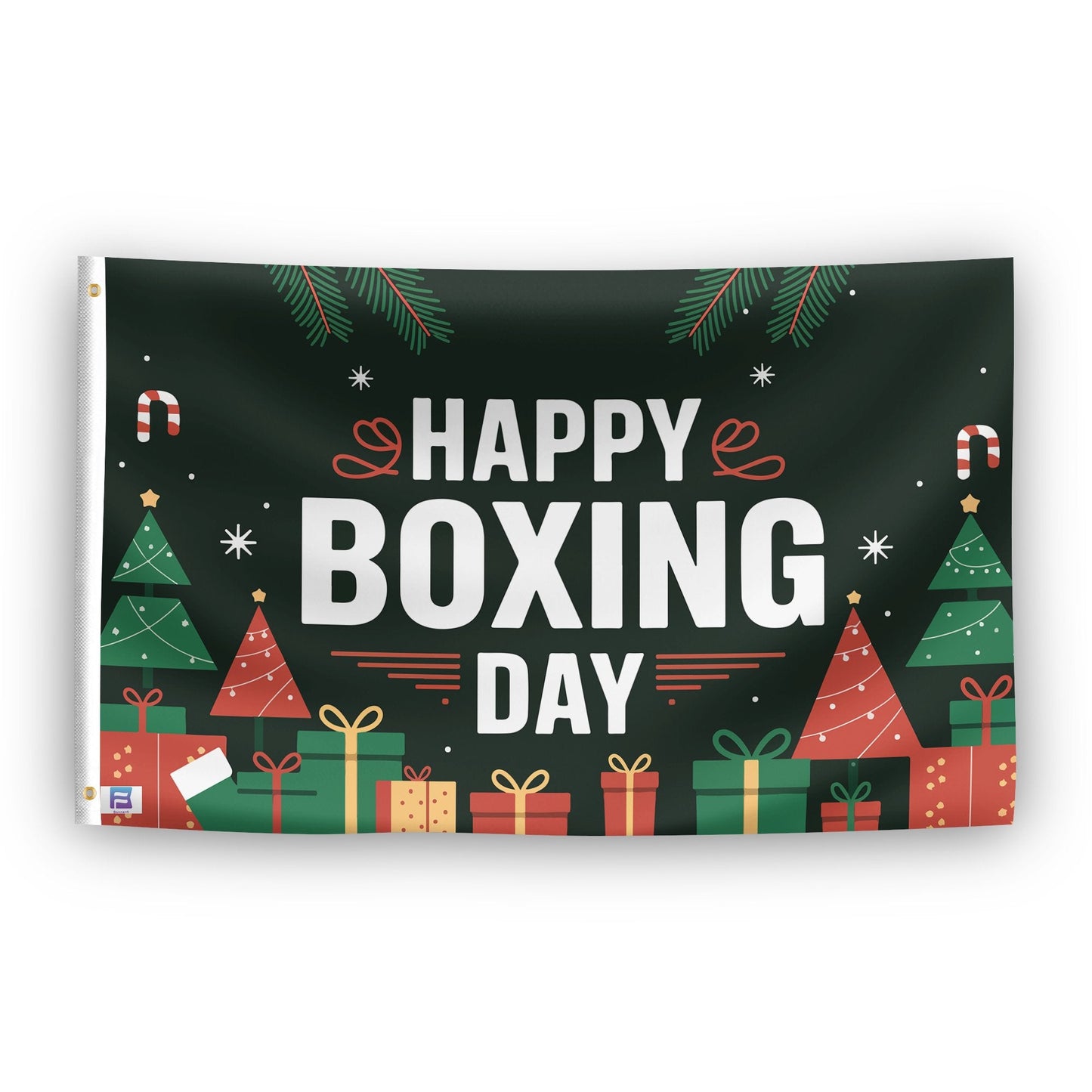 Happy Boxing Day Flag