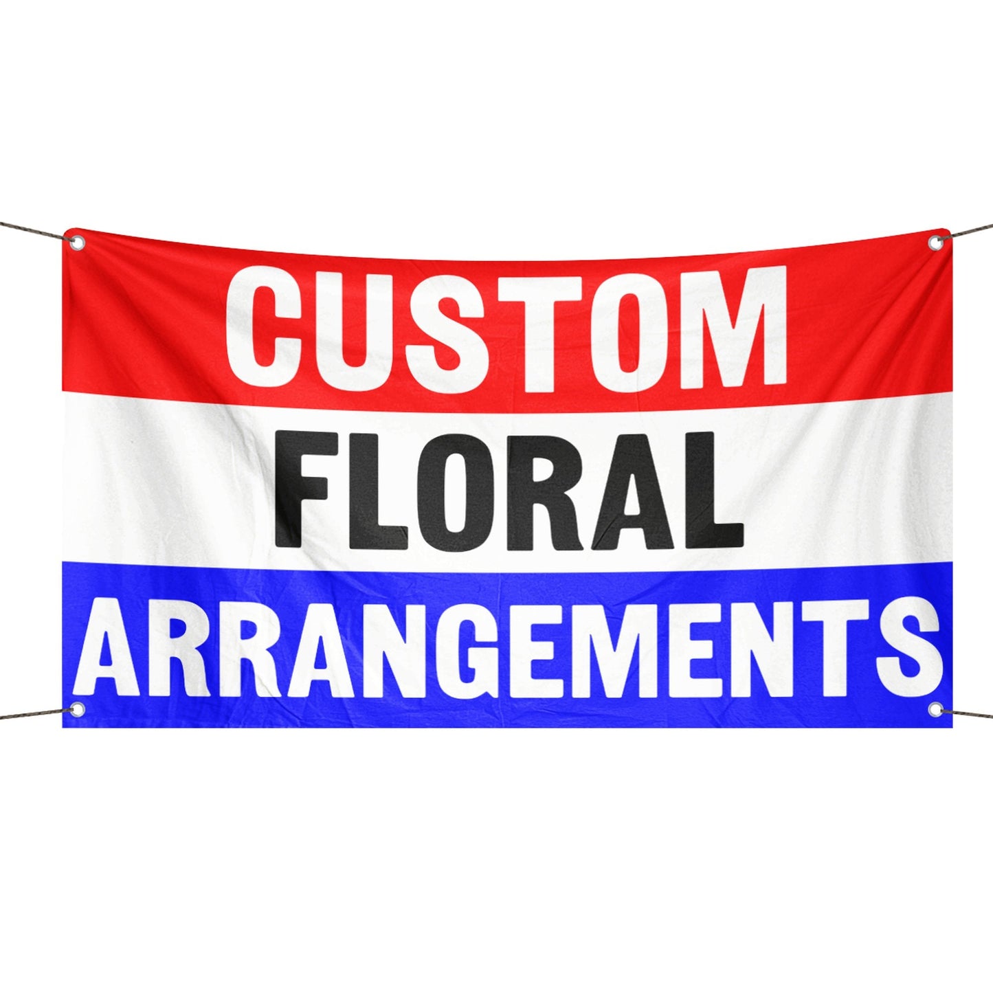 Custom Floral Arrangements Business Flag