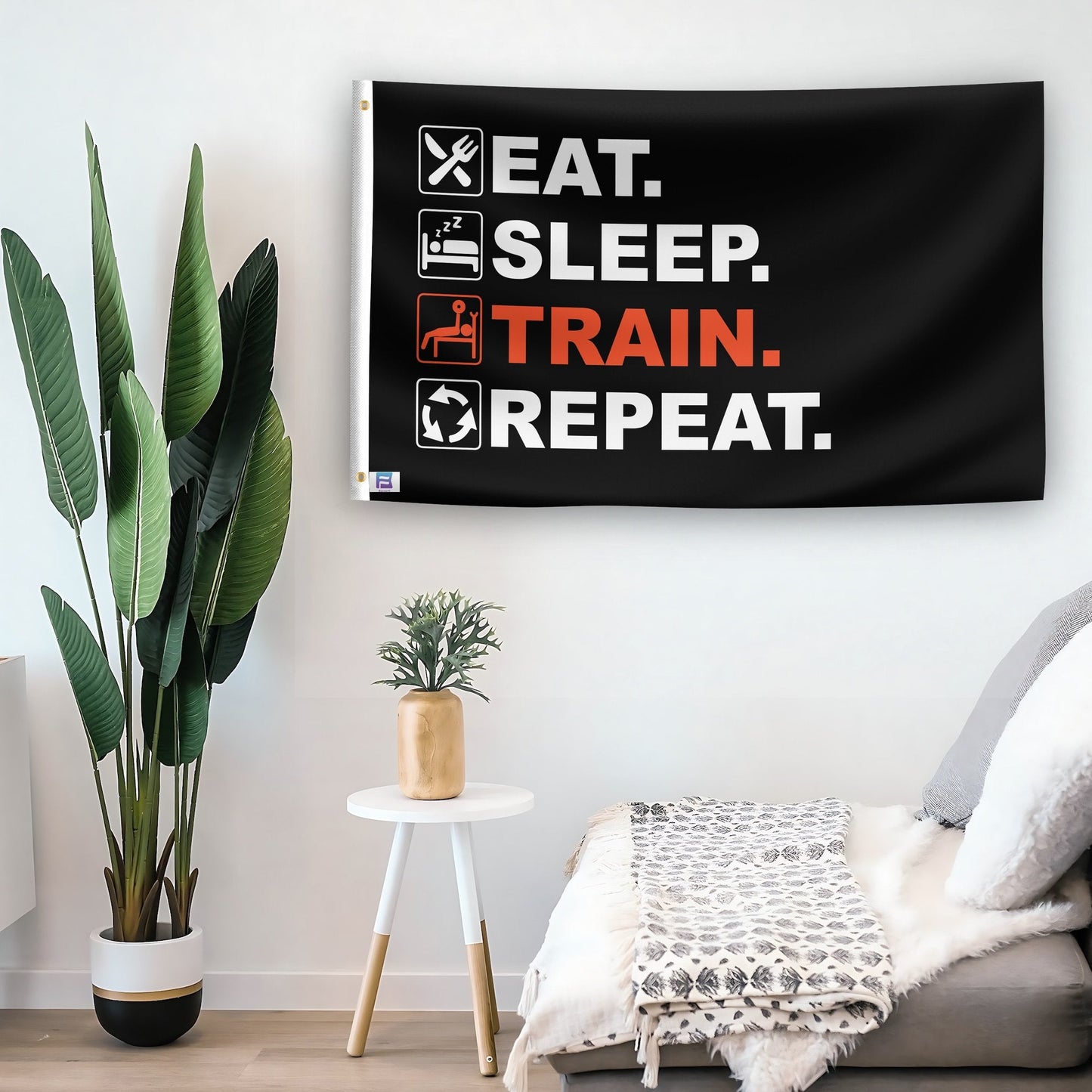 Eat Sleep Train Repeat Flag