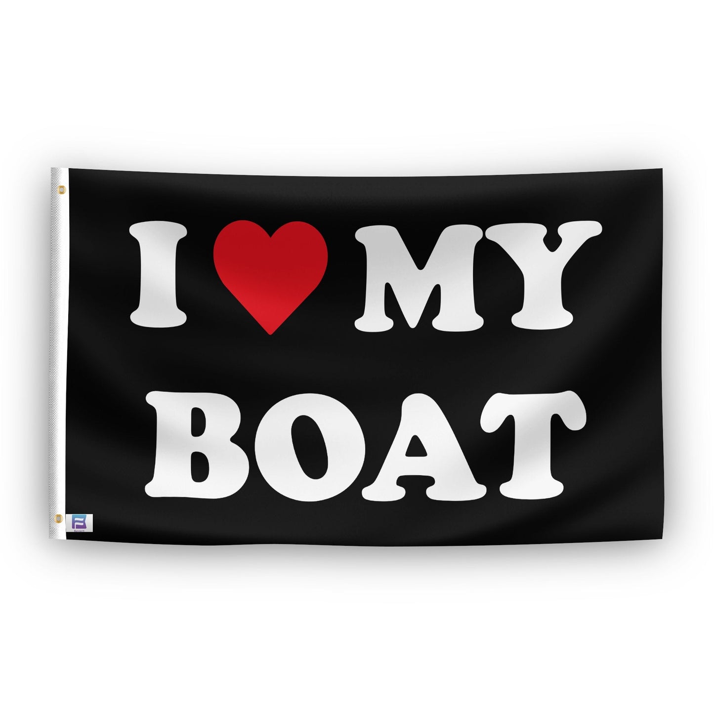 I Love My Boat Flag