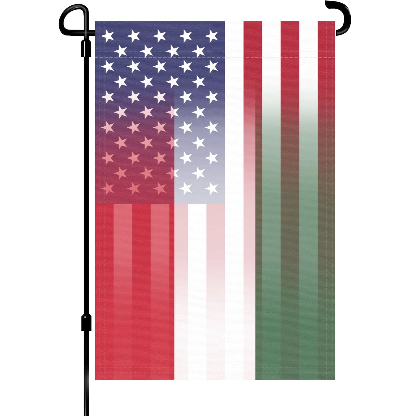 Hungarian American Garden Flag