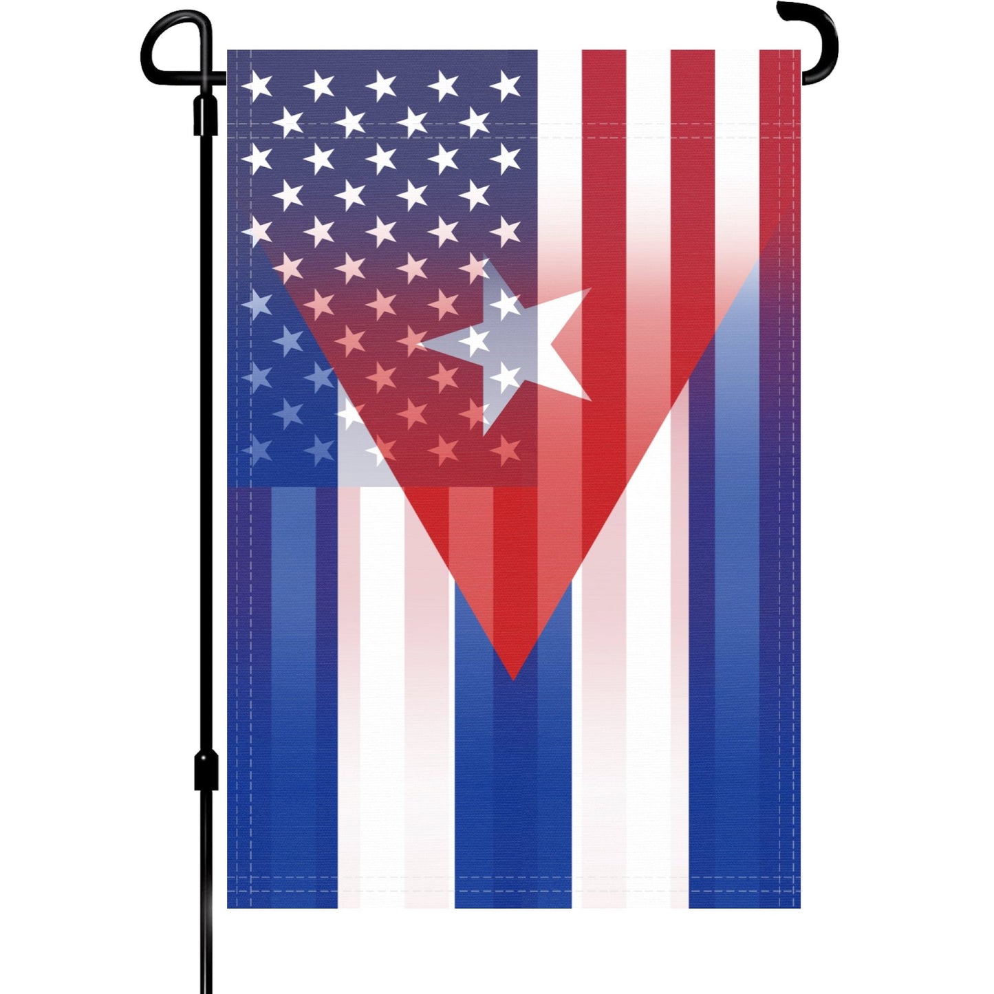 Cuban American Garden Flag