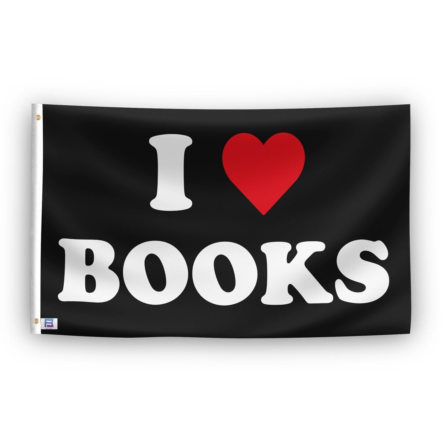 I Love Books Flag