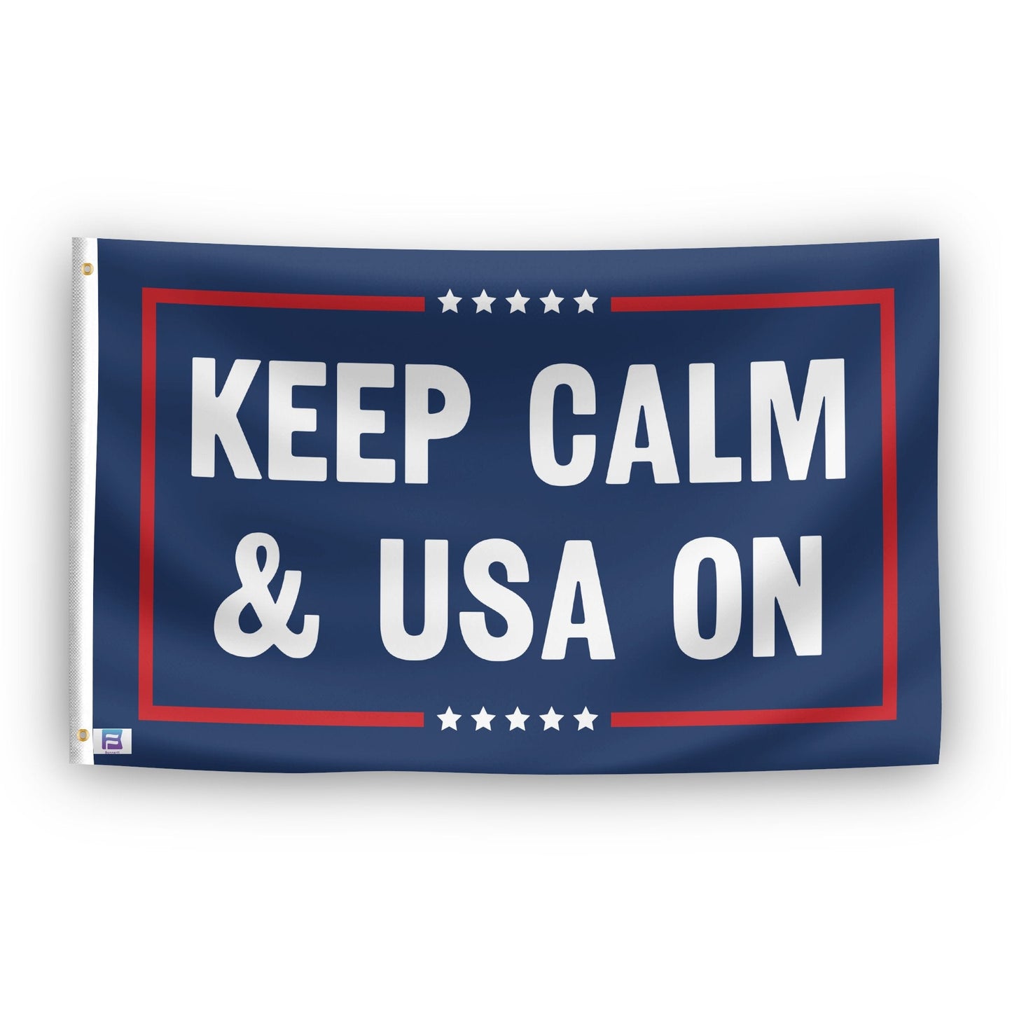 Keep Calm And USA On Political Flag