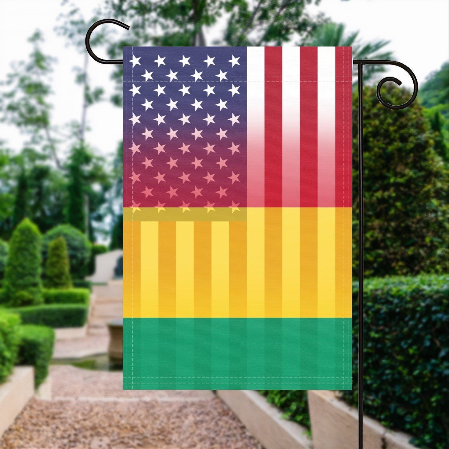 Guinean American Garden Flag