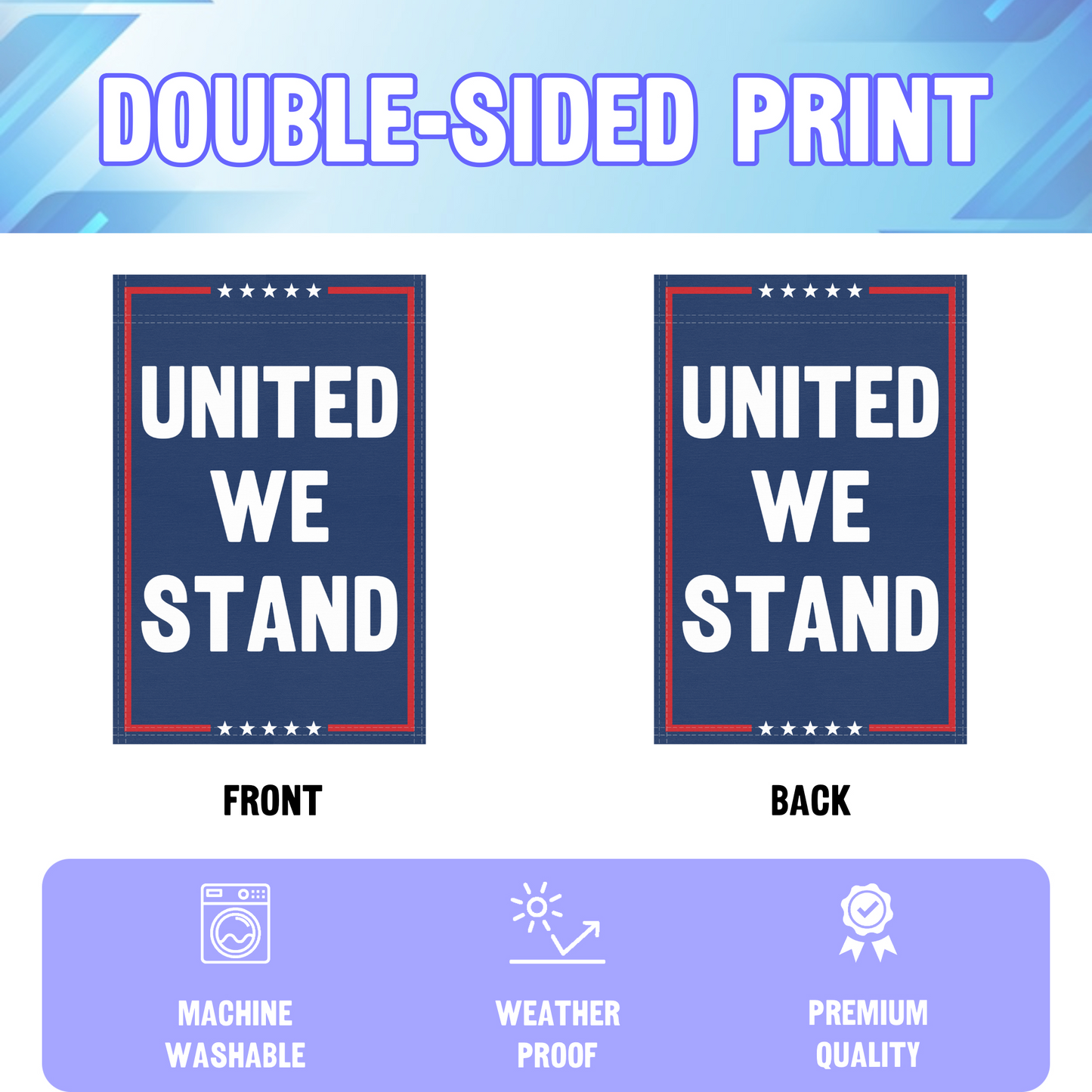 United We Stand Garden Flag