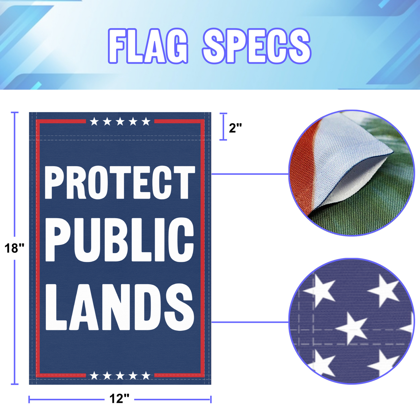 Protect Public Lands Garden Flag