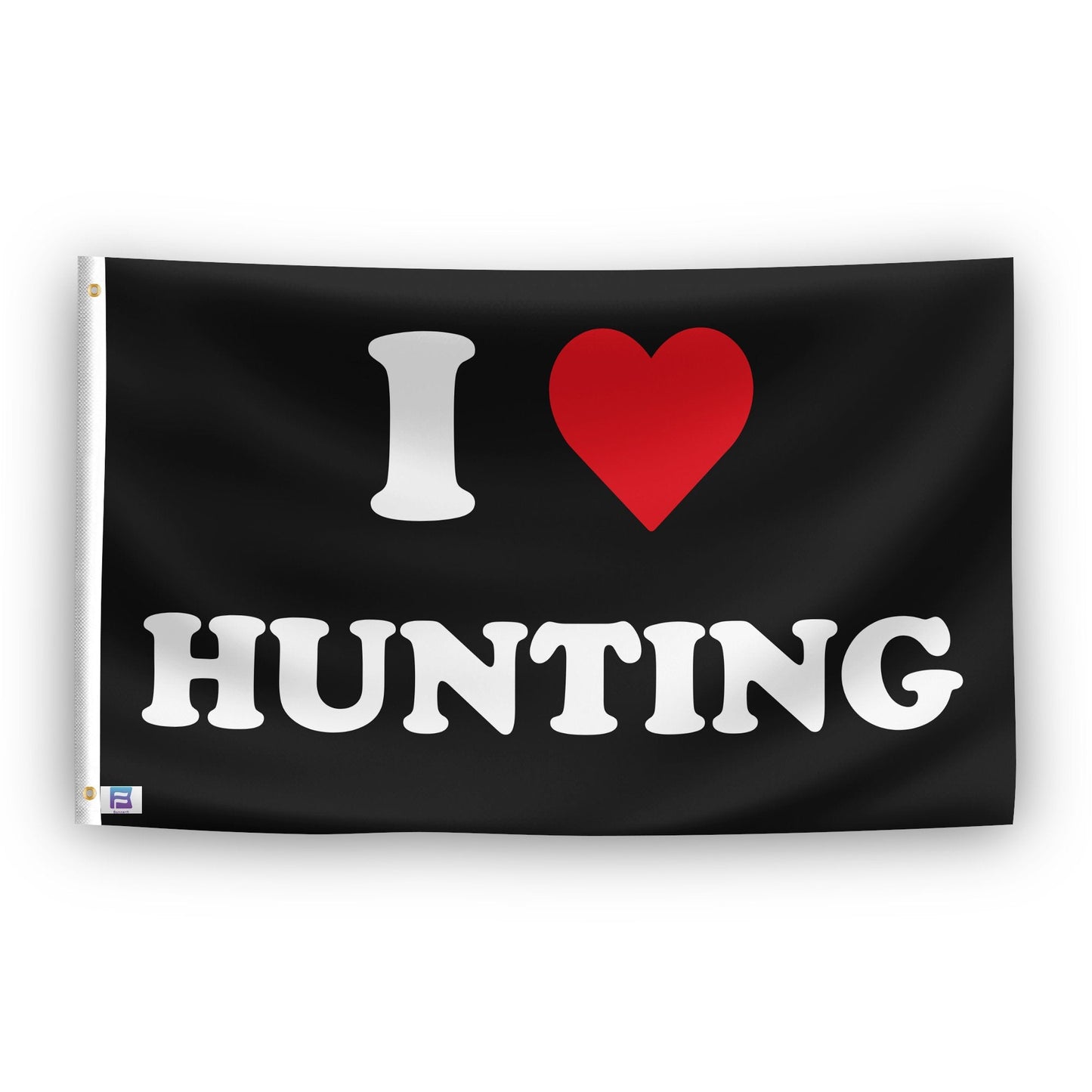 I Love Hunting Flag
