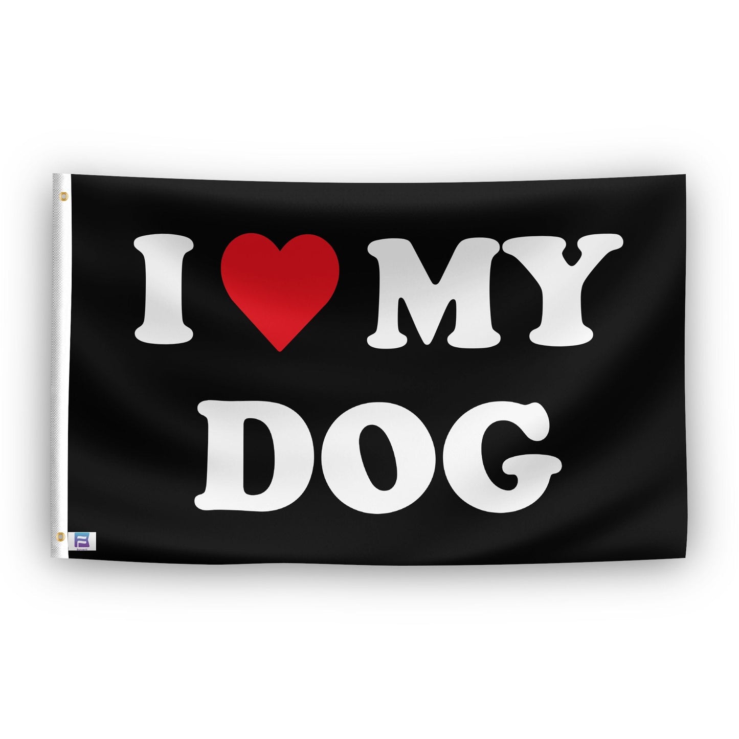 I Love My Dog Flag